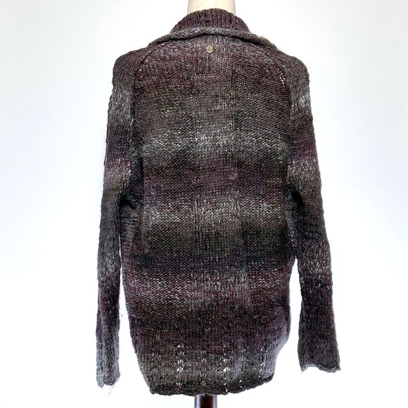 prAna Brown Open-Front Long Cardigan Sweater SM - Picture 8 of 8